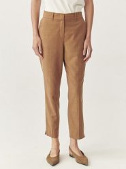 TATUUM Spodnie w kolorze jasnobrązowym rozmiar: 38. Brązowe spodnie materiałowe Tatuum, bez wzorów, z materiału, z podwyższonym stanem. Za 208.36 zł.