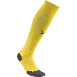 Skarpety Piłkarskie Unisex Dla Dorosłych Liga Core. Żółte skarpetki Puma, bez wzorów. Za 72.99 zł.