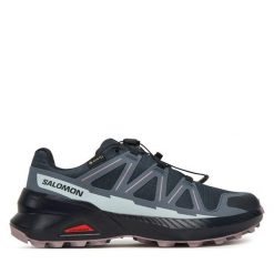 Buty do biegania Salomon. Niebieskie buty do biegania Salomon, bez wzorów, z gore-texu, bez zapięcia, do biegania, salomon speedcross, gore-tex. Za 479.99 zł.