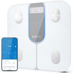 Renpho ELIS 1C Kwadrat Biały Elektroniczna waga osobista. Białe wagi łazienkowe No Name. Za 165.99 zł.