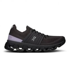 Buty do biegania damskie On Cloudswift 3. Czarne buty do biegania On Running, bez wzorów, z materiału, bez zapięcia, do biegania. Za 499.99 zł.