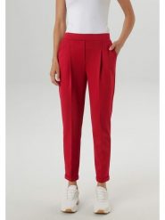 Aniston Spodnie w kolorze czerwonym rozmiar: 40. Czerwone spodnie materiałowe Aniston, bez wzorów, z materiału. Za 82.99 zł.