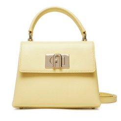 Torebka Furla. Żółte torebki klasyczne Furla, bez wzorów, klasyczne, bez dodatków. Za 1,859.00 zł.