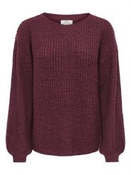 JDY Sweter w kolorze bordowym rozmiar: XS. Czerwone swetry JDY, xs, bez wzorów, z wełny, bez ramiączek. Za 109.95 zł.