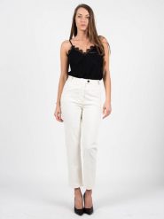 Patrizia Pepe Jeansy | 2J2283 A6W8 | Kobieta | Kremowy. Białe jeansy Patrizia Pepe, z aplikacjami, z bawełny. W wyprzedaży za 329.00 zł.