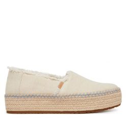 Espadryle Toms. Brązowe espadryle TOMS, bez wzorów, bez obcasa. Za 419.99 zł.
