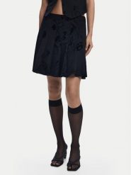 Desigual Spódnica mini Flock 25WWFW10 Czarny Regular Fit. Czarne spódnice Desigual, xs, bez wzorów, z syntetyku, mini. Za 369.99 zł.