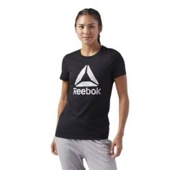 Koszulka sportowa damska Reebok CE4489. Czarne t-shirty sportowe Reebok, s, bez wzorów, z dresówki, bez ramiączek, na fitness i siłownię. Za 133.00 zł.