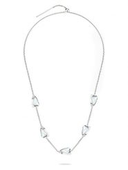 Liebeskind Posrebrzany naszyjnik - dł. 45 cm rozmiar: onesize. Szare naszyjniki Liebeskind, z materiału, posrebrzane. Za 305.29 zł.