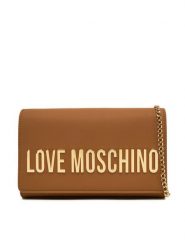 LOVE MOSCHINO Torebka JC4103PP1MKD0201 Brązowy. Brązowe kopertówki Love Moschino, bez wzorów, ze skóry, wizytowe, bez dodatków. Za 369.99 zł.