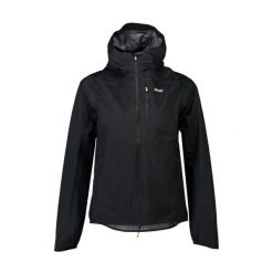 Kurtka rowerowa damska POC Motion Rain Jacket. Czarne kurtki POC, bez wzorów, sportowe, bez kaptura. Za 807.99 zł.