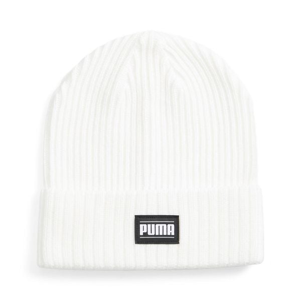 Czapka Puma Ribbed Classic Cuff Beanie. Białe czapki zimowe Puma, bez wzorów, sportowe. Za 112.88 zł.