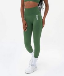 Legginsy modelujące Seamless Super Strong - Zielony. Zielone legginsy JOY STUDIO, bez wzorów, z materiału, sportowe, długie. Za 212.00 zł.