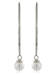 Luxenter Srebrne kolczyki z perłami rozmiar: onesize. Szare kolczyki Luxenter, z perłą, srebrne. Za 86.99 zł.