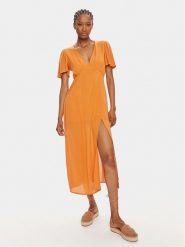 Billabong Sukienka letnia Jet Set EBJWD00134 Pomarańczowy Regular Fit. Brązowe sukienki Billabong, m, bez wzorów, z wiskozy, bez kołnierzyka, bez ramiączek. Za 209.99 zł.