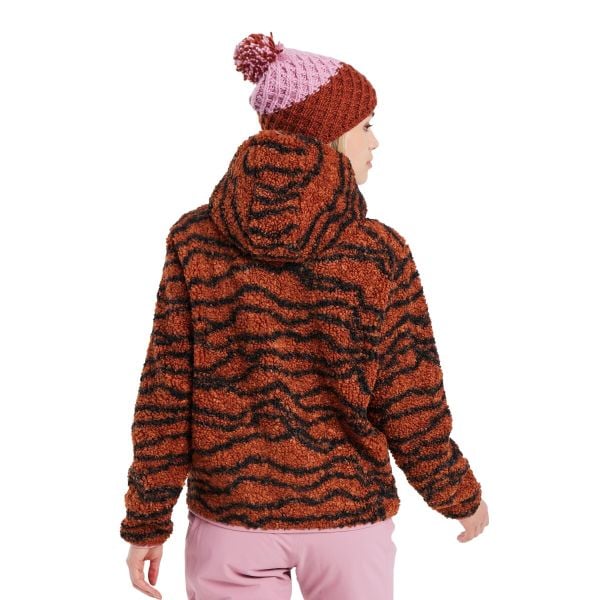 Bluza damska z kapturem Protest Prtfassa. Brązowe bluzy Protest, bez wzorów, z kapturem, na fitness i siłownię. Za 342.50 zł.