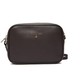 Torebka Patrizia Pepe. Brązowe listonoszki Patrizia Pepe, bez wzorów, bez dodatków. Za 729.99 zł.