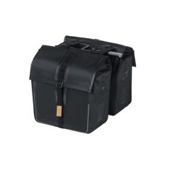 Rower – podwójna torba „Urban Dry MIK 2.0”. Czarne shopper bag BASIL, bez wzorów, sportowe, bez dodatków. Za 543.50 zł.