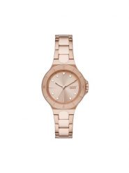 DKNY Zegarek Chambers NY6642 Różowe złocenie. Czerwone, analogowe zegarki DKNY. Za 479.99 zł.