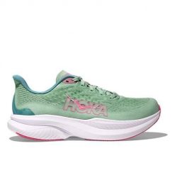 Buty do biegania damskie Hoka One One Mach 6. Zielone buty do biegania Hoka One One, bez wzorów, bez zapięcia, do biegania. Za 928.00 zł.
