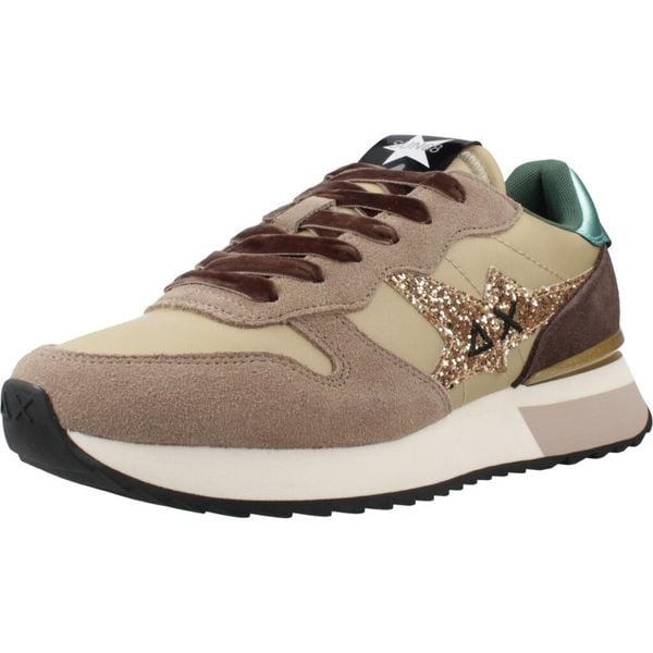 Buty SUN68 STARGIRL GLITTER LOGO Jasnobrązowy. Brązowe buty trekkingowe SUN68, bez wzorów, z materiału, bez zapięcia, trekkingowe. Za 323.99 zł.