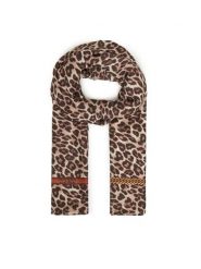 Guess Szal AW5349 MOD03 Brązowy. Brązowe szaliki i kominy Guess, z aplikacjami, z materiału. Za 199.99 zł.