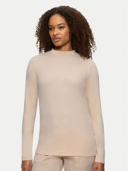 Triumph Sweter Smart Thermal 10221490 Beżowy Slim Fit. Brązowe swetry Triumph, s, bez wzorów, z syntetyku, bez ramiączek. Za 109.99 zł.