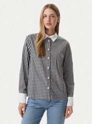 Morgan Koszula 261-CVICHY Czarny Regular Fit. Czarne koszule Morgan, bez wzorów, z bawełny, bez kołnierzyka, bez ramiączek. Za 279.99 zł.