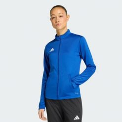Bluza dresowa Entrada26. Białe bluzy adidas, bez wzorów, z dresówki, bez kaptura, climacool (adidas). Za 121.99 zł.