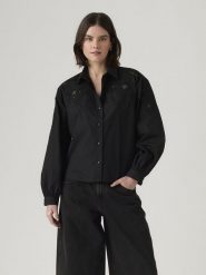 Levi's Koszula w kolorze czarnym rozmiar: M. Czarne koszule Levi's, m, bez wzorów, z bawełny, bez kołnierzyka, bez ramiączek. Za 146.28 zł.