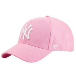 Czapka z daszkiem - New York Yankees Czapka regulowana. Czerwone czapki z daszkiem 47 Brand, bez wzorów, sportowe. Za 109.99 zł.