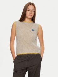 American Vintage Sweter Bymi BYM18BH24 Beżowy Loose Fit. Brązowe swetry American Vintage, s, bez wzorów, z wełny, vintage, bez ramiączek. Za 369.99 zł.