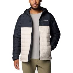 Kurtka COLUMBIA POWDER LITE II HOODED JAC Beżowy. Brązowe kurtki Columbia, bez wzorów, z syntetyku, sportowe, bez kaptura. Za 657.94 zł.
