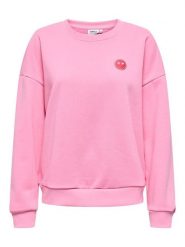 ONLY Bluza w kolorze jasnoróżowym rozmiar: L. Różowe bluzy ONLY, l, bez wzorów, z bawełny, bez ramiączek, bez kaptura. Za 144.24 zł.