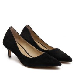 Szpilki LAUREN RALPH LAUREN. Czarne szpilki Lauren Ralph Lauren, bez wzorów, bez obcasa, na szpilce, bez zapięcia. Za 499.99 zł.
