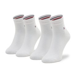 Skarpety krótkie Tommy Hilfiger. Białe skarpetki Tommy Hilfiger, bez wzorów. Za 39.99 zł.