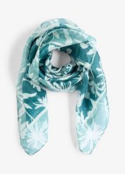 Chusta jedwabna. Zielone chusty bonprix, bez wzorów, z jedwabiu, eleganckie. Za 102.99 zł.