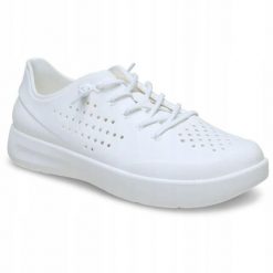 Buty Sportowe Sneakersy Dla Dorosłych Crocs InMotion Pacer. Białe buty treningowe Crocs, bez wzorów, z materiału, bez zapięcia. Za 349.99 zł.