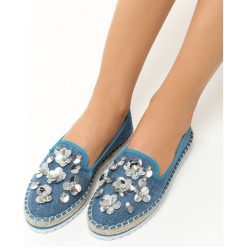 Granatowe Espadryle Penta. Espadryle marki Kazar. Za 49.99 zł.