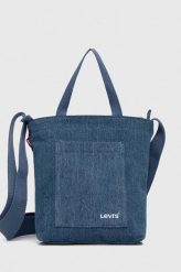 Levi's torebka kolor niebieski. Niebieskie listonoszki Levi's, bez wzorów, na ramię, bez dodatków. Za 189.99 zł.