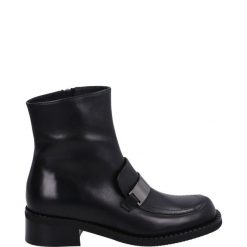 CZARNE BOTKI 1252 VITELL NERO. Czarne botki Venezia, bez wzorów, ze skóry, bez obcasa, bez zapięcia. Za 419.00 zł.