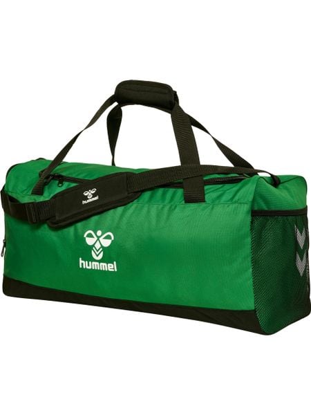 Torba sportowa Hummel Core 2.0. Czarne torby sportowe Hummel, bez wzorów, z materiału, na ramię. Za 161.50 zł.
