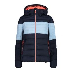 Damska kurtka z kapturem CMP. Czarne kurtki CMP, l, bez wzorów, z puchu, sportowe, z kapturem. Za 579.40 zł.