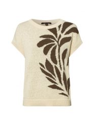Comma Sweter damski Kobiety beżowy wzorzysty, 46. Brązowe swetry comma, uniwersalny, bez wzorów, z bawełny, bez ramiączek. Za 399.95 zł.