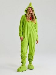 Kapcie Grinch - zielony. Zielone kapcie Sinsay, bez wzorów. Za 39.99 zł.