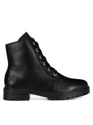 Rieker Botki Z2841-00 Czarny. Czarne botki Rieker, bez wzorów, bez obcasa, na płaskiej podeszwie, bez zapięcia. Za 335.00 zł.