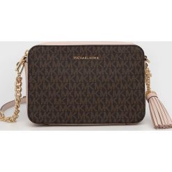 MICHAEL Michael Kors torebka kolor brązowy. Brązowe listonoszki MICHAEL Michael Kors, bez wzorów, na ramię, bez dodatków. Za 909.99 zł.