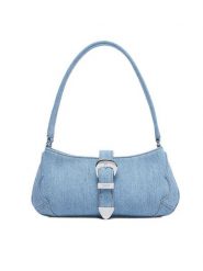 Tommy Jeans Torebka Tjw Cool Denim Shoulder Bag AW0AW18878 Niebieski. Niebieskie torebki klasyczne Tommy Jeans, bez wzorów, z denimu, bez dodatków. Za 489.99 zł.
