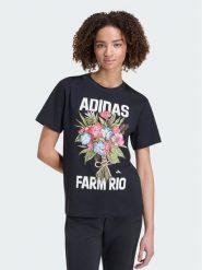 Adidas T-Shirt Fram Rio Graphic KR02801 Czarny Regular Fit. Czarne t-shirty adidas, s, bez wzorów, z bawełny, bez kołnierzyka, bez ramiączek. Za 149.99 zł.
