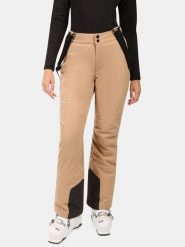 Kilpi Spodnie narciarskie "Elare" w kolorze beżowym rozmiar: 34. Brązowe spodnie dresowe Kilpi, bez wzorów, z materiału, narciarskie. Za 347.99 zł.